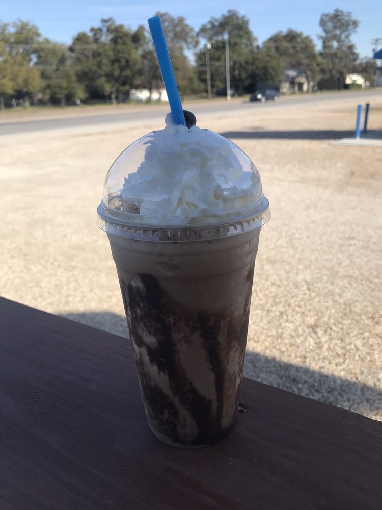 Frozen Coffee with Whipped Cream